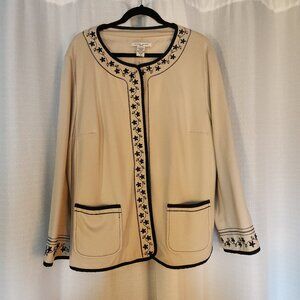Jillian Jones Woman Embroidered Jacket Size 1X